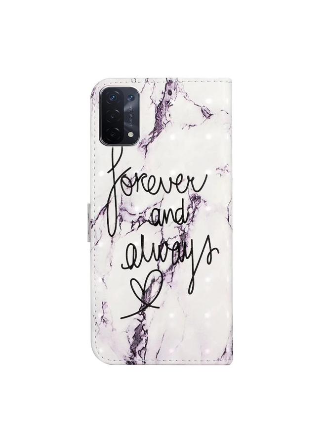 S-TOP Case For OPPO A54 5G / A74 / A93 Oil Embossed 3D Drawing Leather Phone Case - Image 3