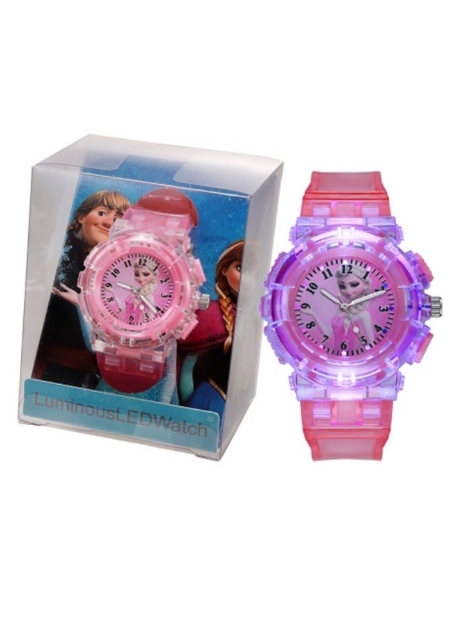 Children's Luminous LED Watch Pink  - Image 1