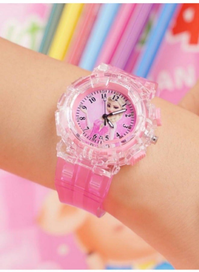Children's Luminous LED Watch Pink  - Image 5