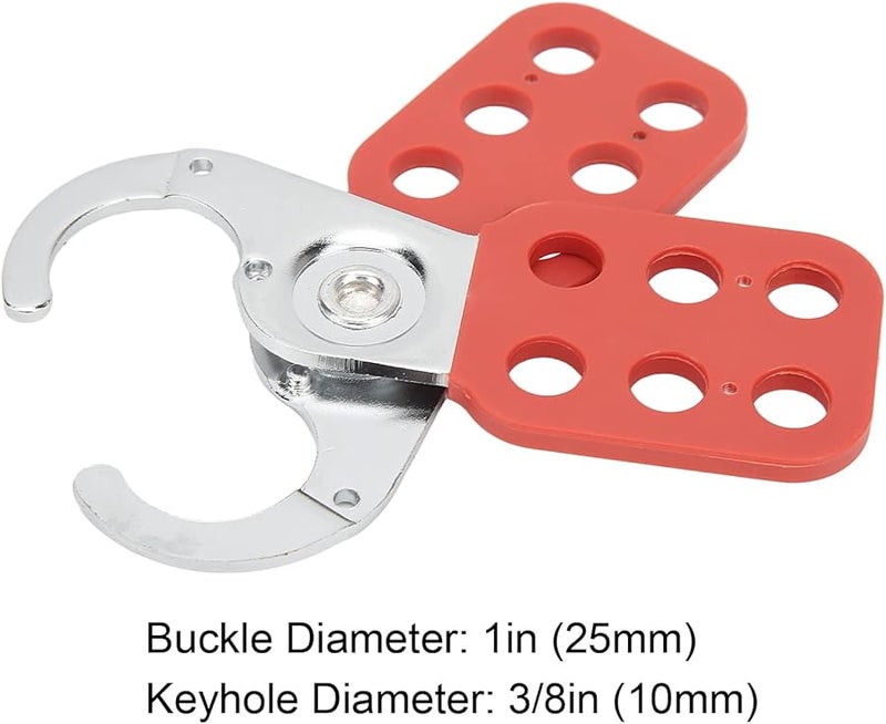 6Pcs Lockout Hasp Set 6 Hole Tamper Proof Safety Lockout Tagout for Industrial Electrical Chemical - Image 3