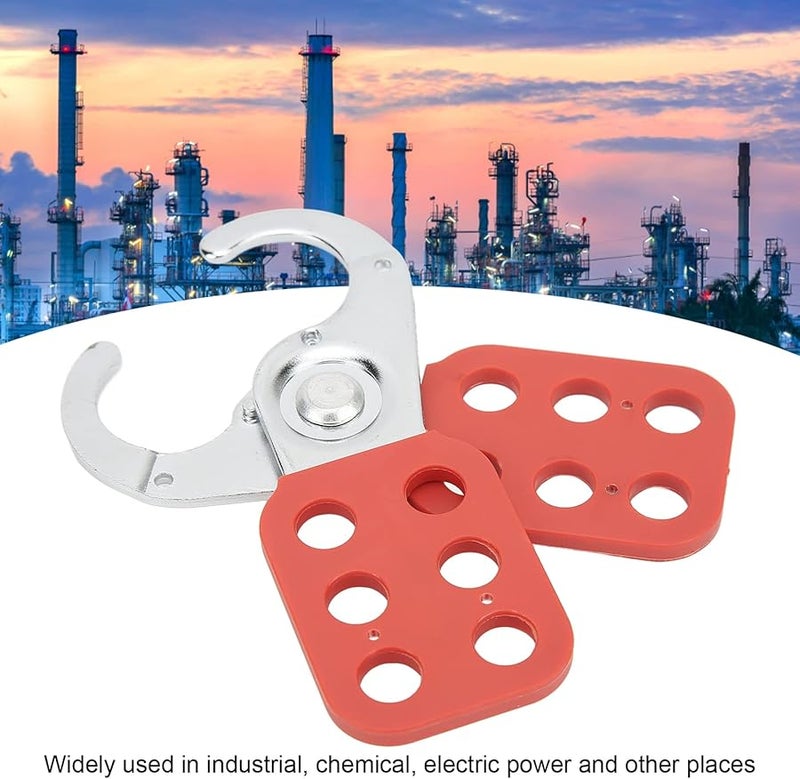 6Pcs Lockout Hasp Set 6 Hole Tamper Proof Safety Lockout Tagout for Industrial Electrical Chemical - Image 4