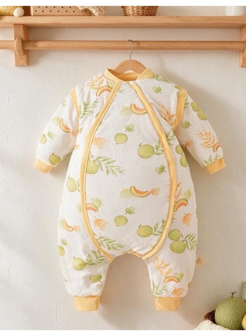 Baby Romper, Thin Style Baby Playsuit,Filled With Natural Pure Cotton, Warm& Skin-friendly Kids Jumpsuit, LooseFit, Suitable For Four Seasons &Outdoor Activities - Image 2