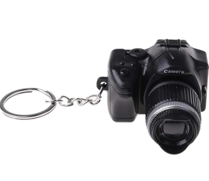 UMANI® Premium Stainless Steel Keychain Metal For Gifting With Key Ring Anti-Rust alloy Metal Keychain for bikes and cars (SKC-CAMERA RE 0) - Image 5