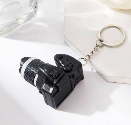 UMANI® Premium Stainless Steel Keychain Metal For Gifting With Key Ring Anti-Rust alloy Metal Keychain for bikes and cars (SKC-CAMERA RE 0) - Image 4