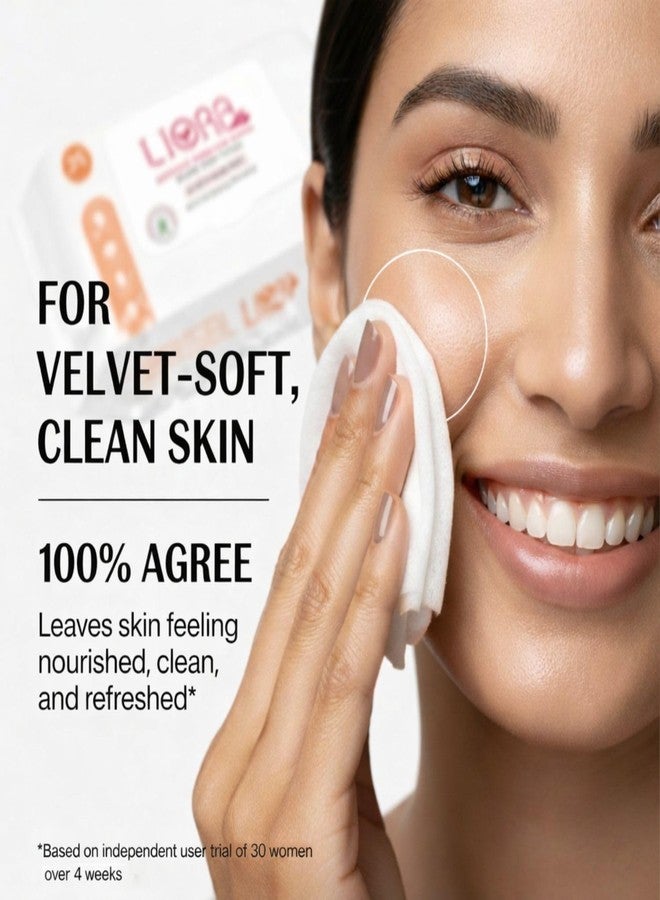 LIORA Makeup Remover Wipes 2x25 Count | Gentle Cleansing Facial Wipes Makeup Remover (50 Wipes) - Image 3
