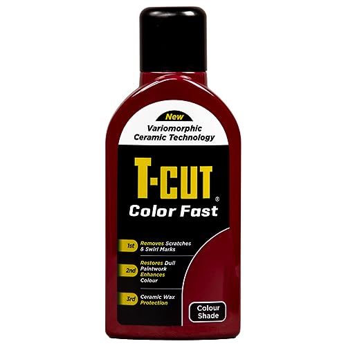 T-Cut أحمر داكن مزيل للخدوش، مُجدد طلاء سريع الألوان، 13 لون متاح، 17 أونصة سائلة - Image 1