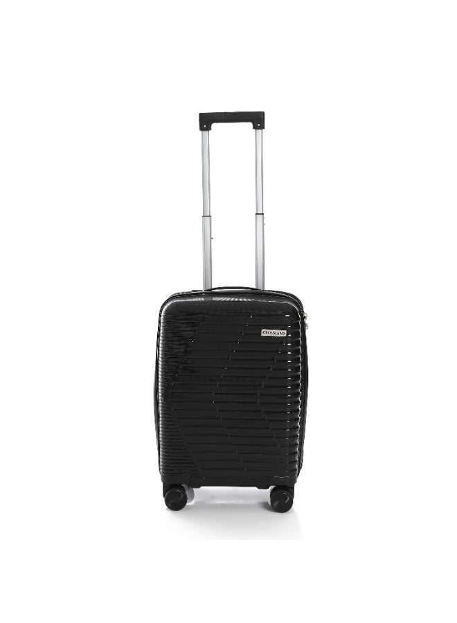 Crossland Cabin Size Trolley Luggage,USB Charging / Type C Ports, Expandable Zipper With TSA Lock-20 Inch - Image 1