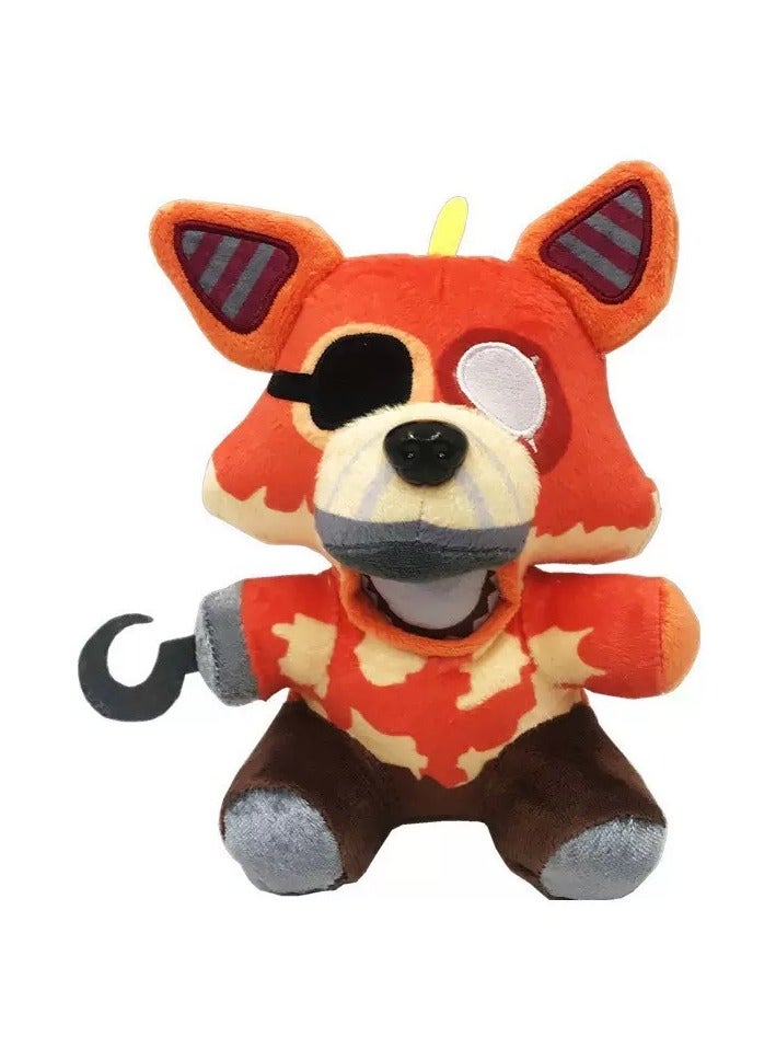 Midnight Bear Plush Toy - 18cm Little Red Fox, Brown Bear, Purple Bunny FNAF Doll (Generations 1-6)