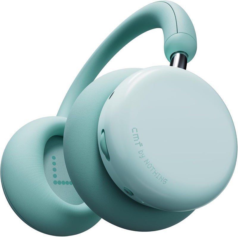 cmf by NOTHING سماعات CMF من Nothing، طراز Headphone Pro A11300012، وقت مكالمة 50 ساعة، إلغاء الضوضاء النشط 4 ميكروفونات، B175، أخضر فاتح - Image 1