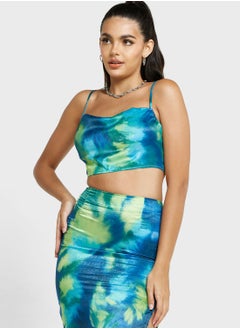 PUBLIC DESIRE Strappy Tie Dye Top  - Image 1