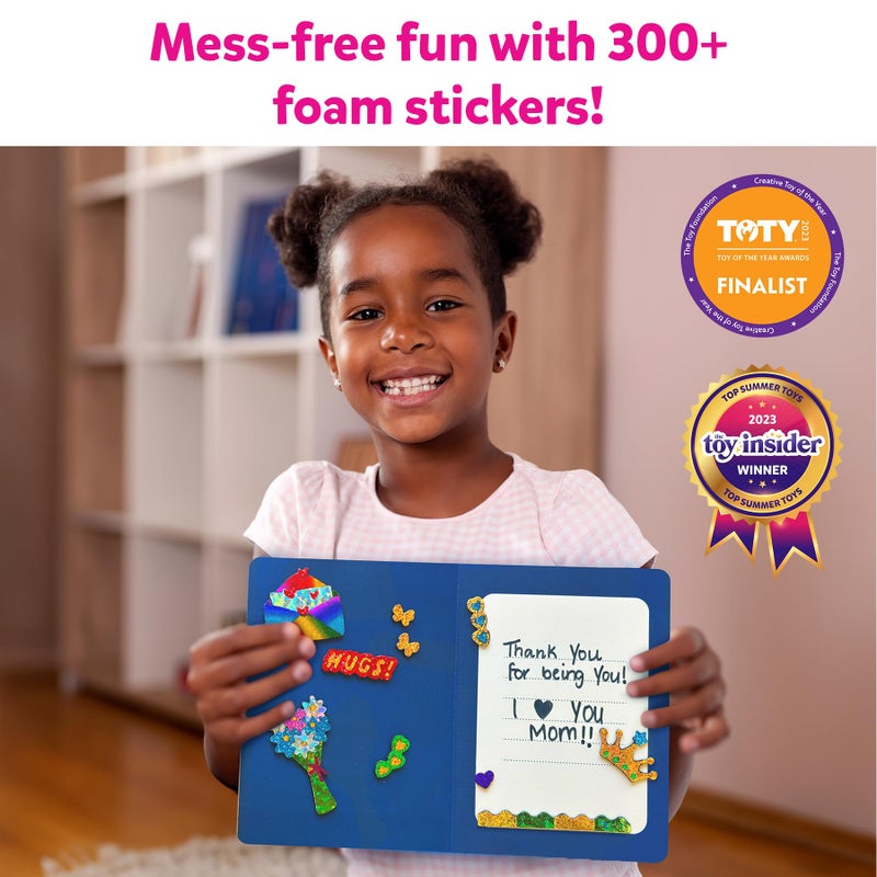 Skillmatics مجموعة أنشطة الفن والحرف من سكيلماتكس - مجموعة صنع بطاقات الفويل الممتعة، فن خالي من الفوضى للأطفال، مجموعات الحرف والإمدادات، نشاط إبداعي افعلها بنفسك، هدايا للبنات والأولاد من أعمار 4، 5، 6، 7، 8، 9 - Image 4