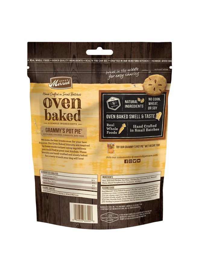 ميريك كيس من الحلوى الطبيعية المقرمشة المخبوزة في الفرن، حلوى الدجاج للكلاب، فطيرة الجدة بالدجاج الحقيقي - كيس 11 أونصة - Image 5