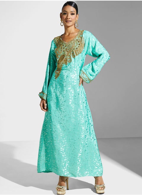 Embellished Embroidered Jalabiya