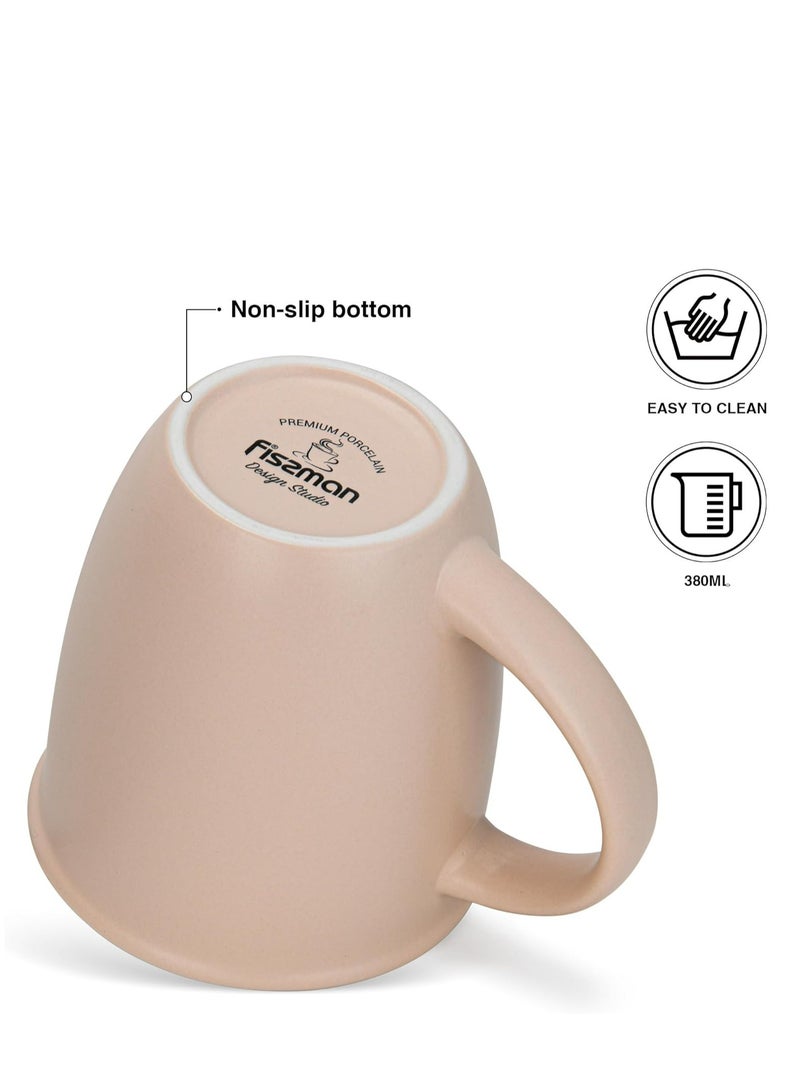 Fissman أكواب 2 قطعة 380 مل نجمة صغيرة جديدة من البورسلين العظام - Image 3