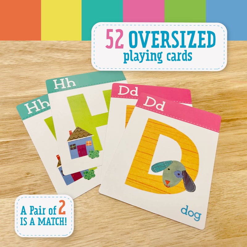 Peaceable Kingdom Alphabet Go Fish Letter Matching Card Game with 52 Oversized Cards Card Games for Kids Ages 4+ 2 to 6 Players - Image 4