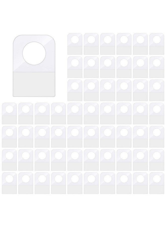 Aster 300Pcs Heavy Duty Sticky Hang Tabs Plastic Round Slot Hole Selfadhesive Hanging Tabs For Store Retail Display Small Sale Items (1.3X0.9 Inch) - Image 1