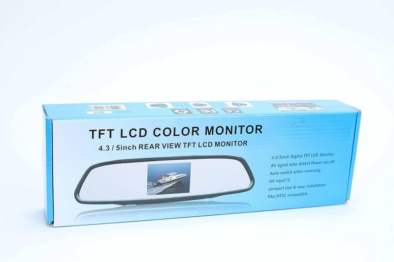4.3/5 INCH + Digital TFT LCD COLOR MONITOR/Digital TFT LCD Color Monitor + AV One Auto Power Detection + Auto Reverse Switching + Two Inputs + Compact Size + Easy Installation + - Image 3
