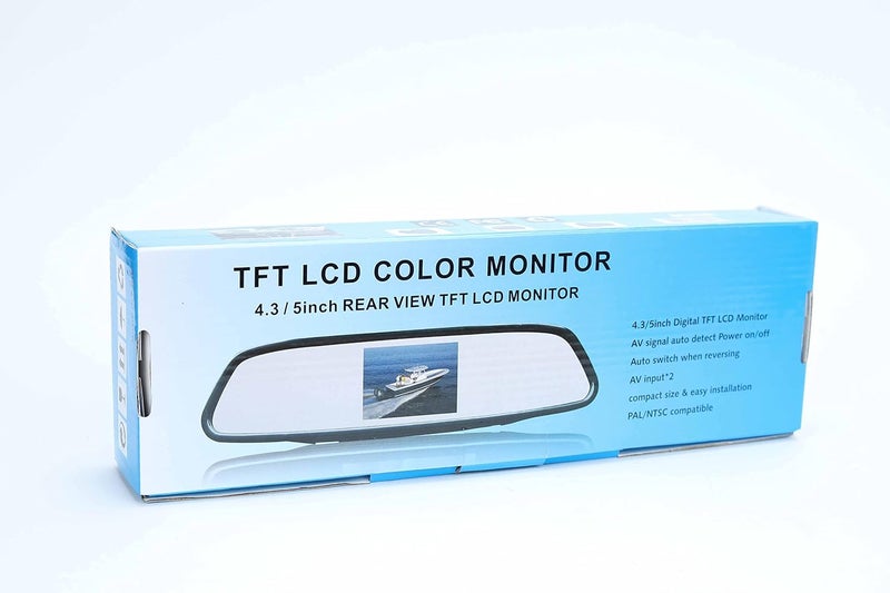 4.3/5 INCH + Digital TFT LCD COLOR MONITOR/Digital TFT LCD Color Monitor + AV One Auto Power Detection + Auto Reverse Switching + Two Inputs + Compact Size + Easy Installation + - Image 1