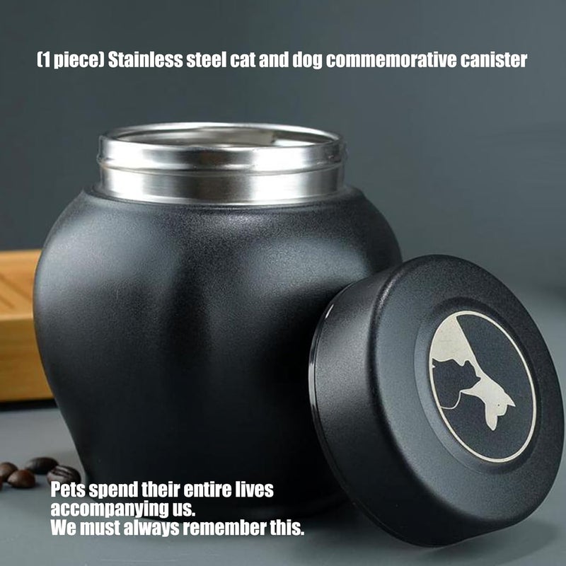 Stainless Steel Pet Remembrances Keepsakes Durability Ashes Container Dog Cremation Urn Memorial Stainless Steel Ashes Urn - Image 4