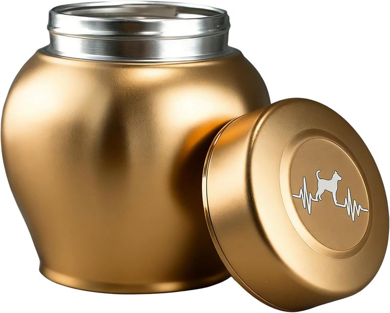 Stainless Steel Pet Remembrances Keepsakes Durability Ashes Container Dog Cremation Urn Memorial Stainless Steel Ashes Urn - Image 1