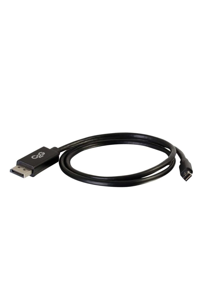 كابل Mini-DisplayPort/Thunderbolt إلى DisplayPort Monitor بطول 1 متر باللون الأسود - Image 1