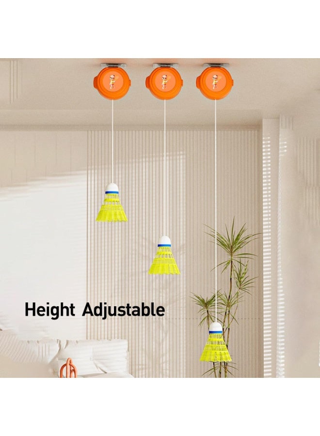 مدرب الرجع البادمينتون ، مساعدة مدرب الممارسة الذاتية ، 6pcs / مجموعة مشرقة ممارسة الذاتية البادمينتون مجموعة تدريب واحدة مع الحبال المرنة ، مساعدة مدرب الممارسة الذاتية البادمينتون للداخلية - Image 3