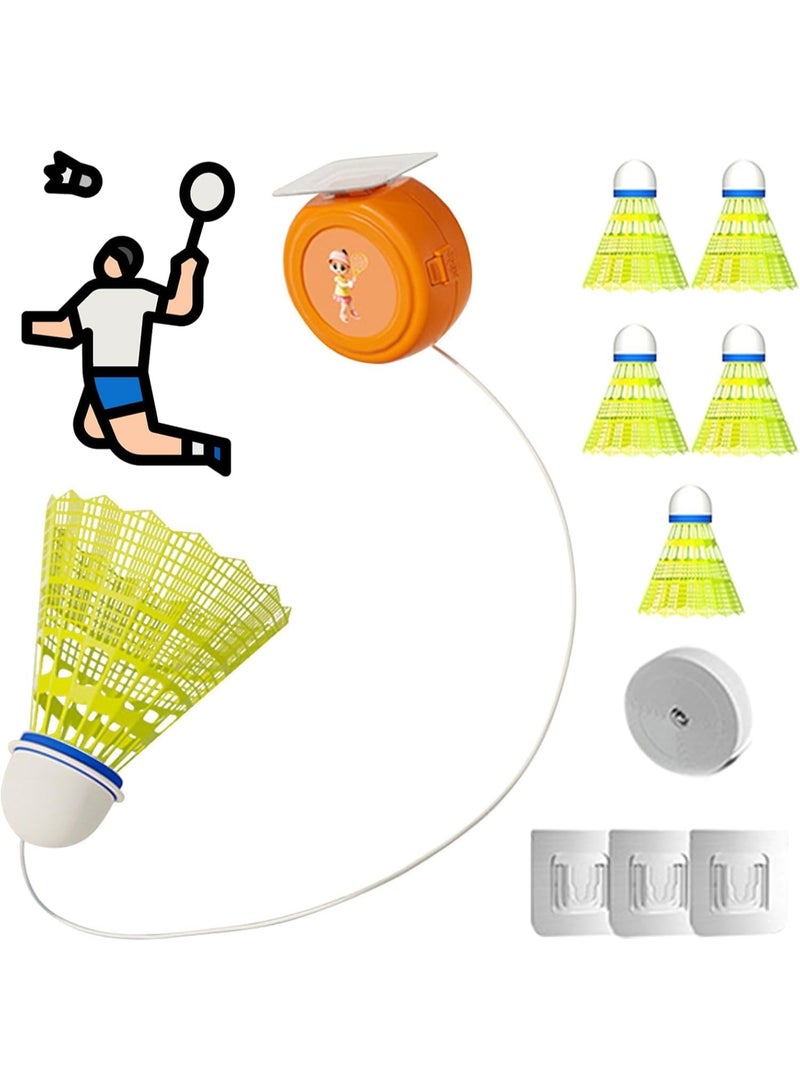 مدرب الرجع البادمينتون ، مساعدة مدرب الممارسة الذاتية ، 6pcs / مجموعة مشرقة ممارسة الذاتية البادمينتون مجموعة تدريب واحدة مع الحبال المرنة ، مساعدة مدرب الممارسة الذاتية البادمينتون للداخلية - Image 1