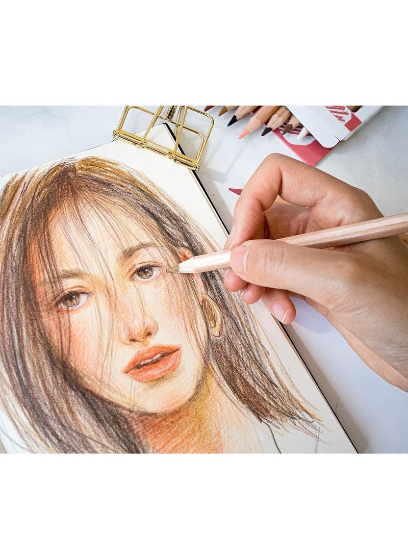 Mont Marte 12-Piece Skin Colour Pastel Colour Pencils  - Image 2