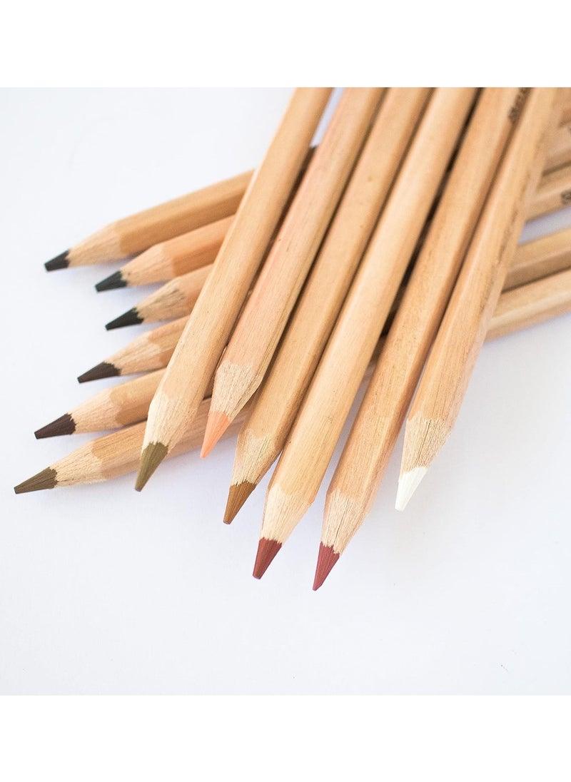 Mont Marte 12-Piece Skin Colour Pastel Colour Pencils  - Image 3