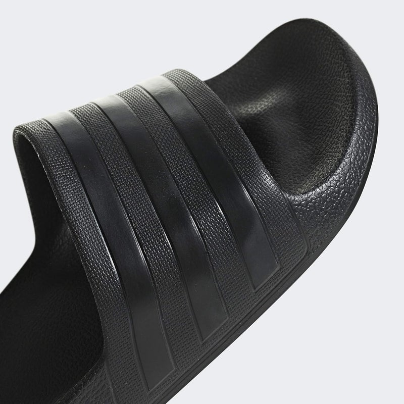 adidas Adilette Aqua Slide Sandal for Unisex - Cblack/Cblack/Cblack, Size 47 EU - Image 4