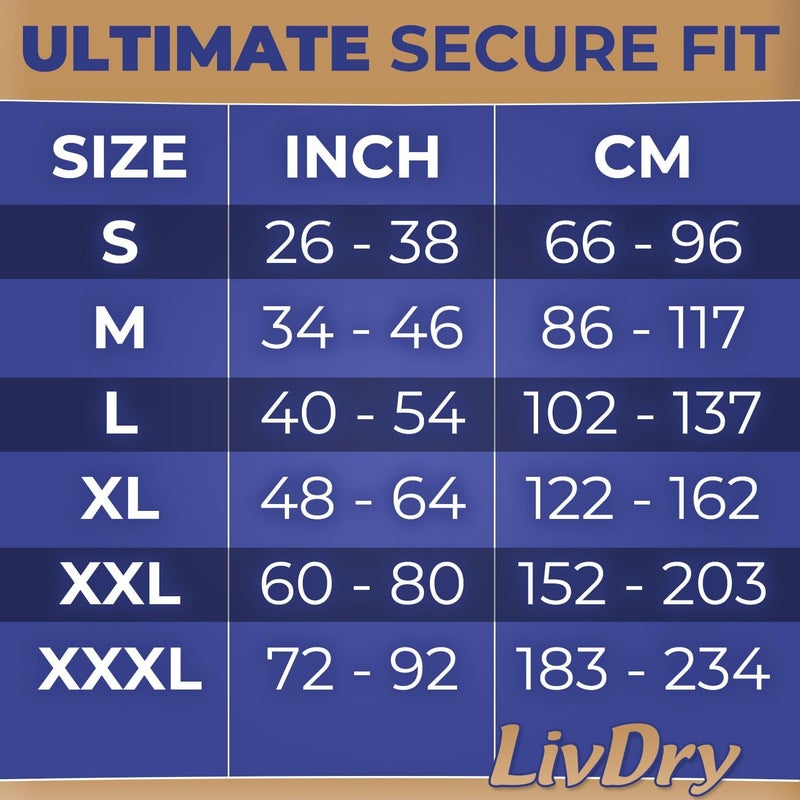 LIVDRY Ultimate XL Adult Incontinence Underwear Max Absorbent Adult Diapers with Leak Protection XLarge 12Pack - Image 5