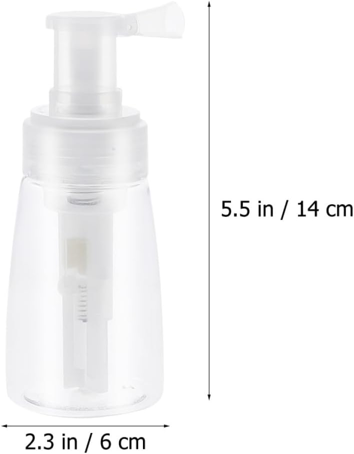 Powder Spray Container 2pcs 180ml Refillable Dry Powder Sprayer for Barbershop and Salon Use for Hair and Personal Care - Image 2