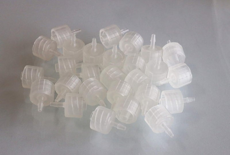 BleedZone Male Hose Barb Fittings - 1/16" PP Polypropylene Adapter, Luer Lock Hose Barb Adapter, Laboratory Equipment Fittings - Image 1