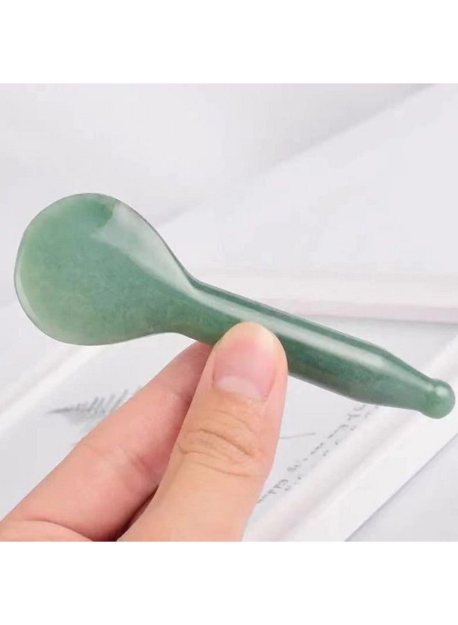 TOP SEWING Jade Gua Sha Massage Tools Facial Tool 100% Natural Green Gua Sha Anti Aging Facial Skin Spa For Rejuvenate Skin Antiwrinkle Anti Aging - Image 3