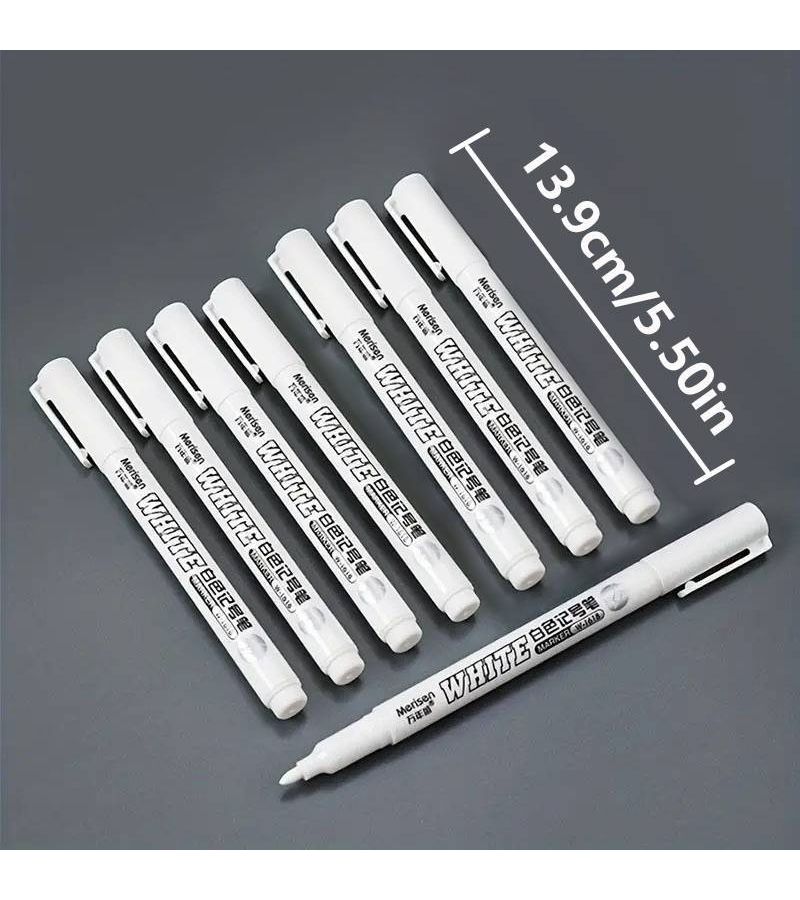 1 Stick Fade Proof White Marker for Glass Ceramics Wood Art Painting School Supplies - Image 4