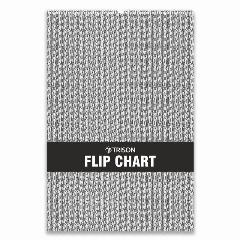 Trison Flip Chart | 25 sheets | Calendar type wiro-binding | 50x74.5 cm | White paper with square ruling 25 mm | Ideal for presentations, meetings, teaching purposes | Pack of 1 - Image 2