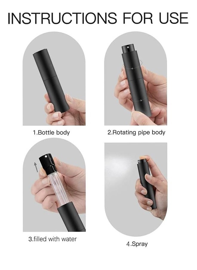 هاهاهاي 2PCS رذاذ حبوب البن ، زجاجات البخاخ ، حاوية قابلة لإعادة التعبئة  - Image 3