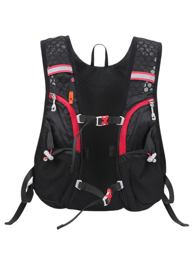 INOXTO Trail Running Backpack, Outdoor Hiking Professional Marathon Backpack, 5L Lightweight Hiking Hydration Pack, 498B Black - Image 3