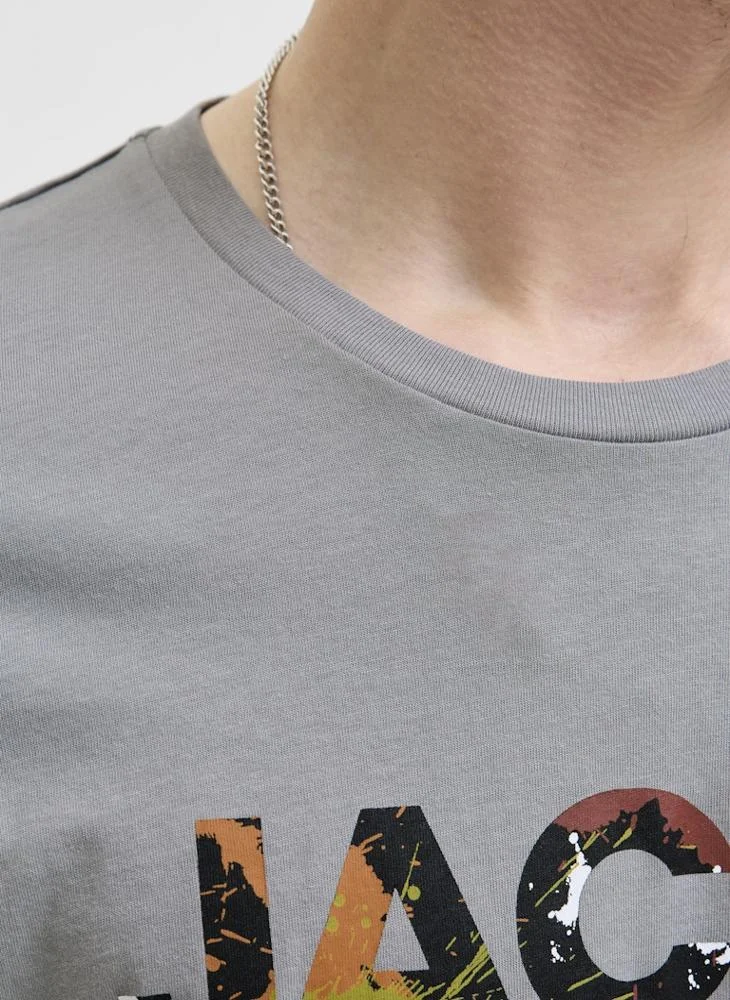 JACK & JONES Graphic Crew Neck Regular Fit T-Shirt