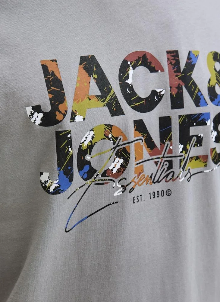 JACK & JONES Graphic Crew Neck Regular Fit T-Shirt
