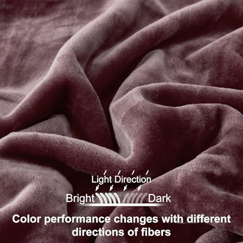 JYK Fleece Plush Blanket, Korean Mink, Queen 79" x 91" - Super Soft, Warm, Lightweight, Cozy Fuzzy Solid Color Brown - Image 3