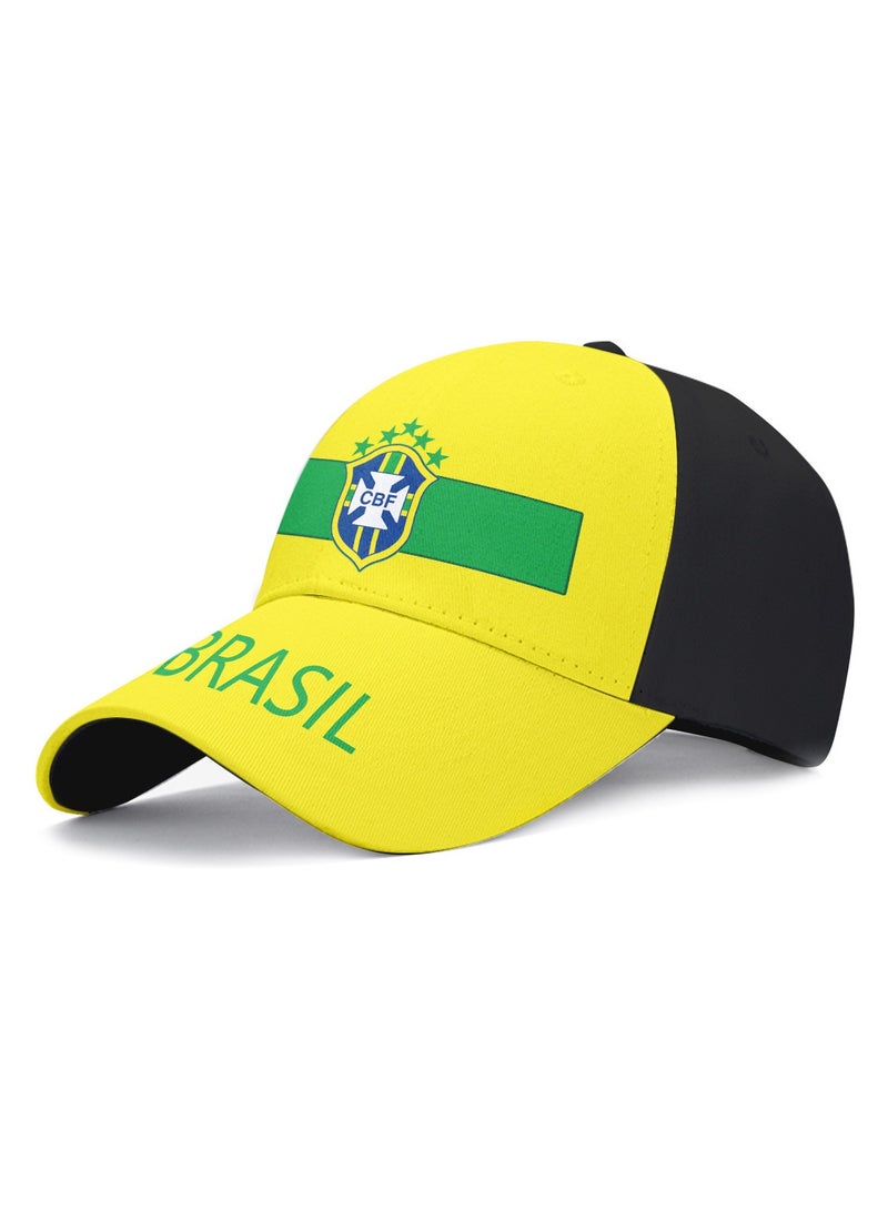 KUYING Football World Cup Baseball Hat National Team Argentina Brazil France Ltaly England Sunshade Duck Tongue Hat 