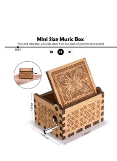 SYOSI Mom Birthday Gifts Music Box from Daughter, You are My Sunshine Mechanism Vintage Personalized Wood Laser Engraved Cute Daughter to for Mothers Day  - Image 5