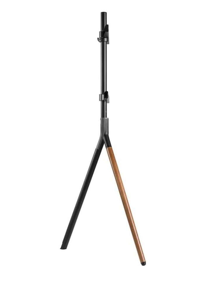ELTRAZONE - Easel Studio TV Floor Stand | Stylish & Sturdy Mount for 49"-70" Screens | Supports Up to 40 KG | Modern Grey & Walnut Design | Adjustable Height | Space-Saving & Durable | Cable Management System | Wide Compatibility | Perfect for Home, Office & Studio - Image 1