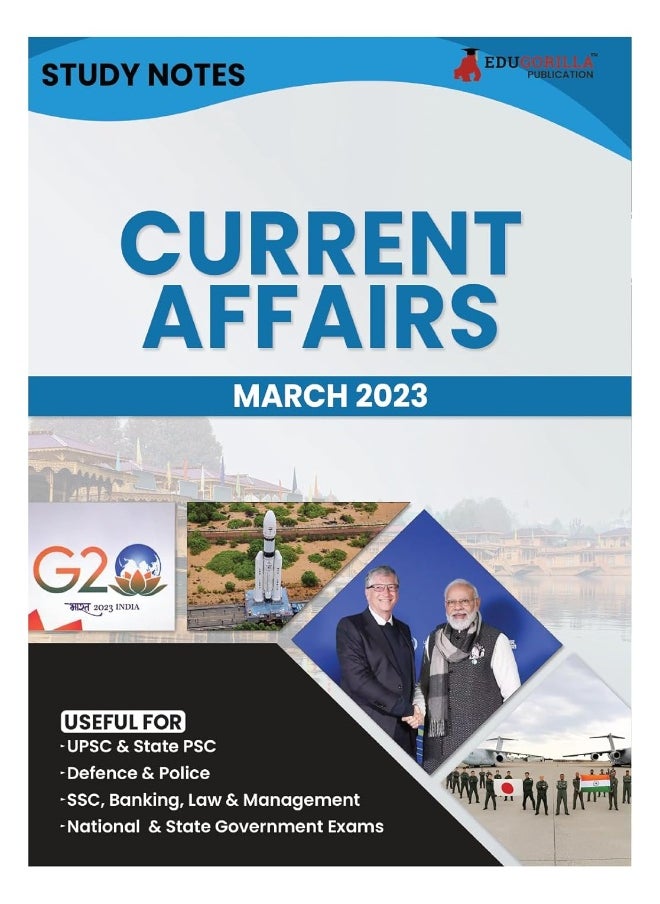 EduGorilla Community Pvt. Ltd. Study Notes for Current Affairs March 2023 - Useful for UPSC, State PSC, Defence, Police, SSC, Banking, Management, Law and State Government Exams | Topic-wise Notes  - Image 1