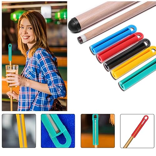 SquEqu 5 Pack Pool Cues Hanger Non-Warping Shaft Straighten Stand Holder with Hanging Hook Storage Organizer for Pool Cue Stick Snooker Billiard Cues Pool Sticks Maintain Keep Straight - Image 3