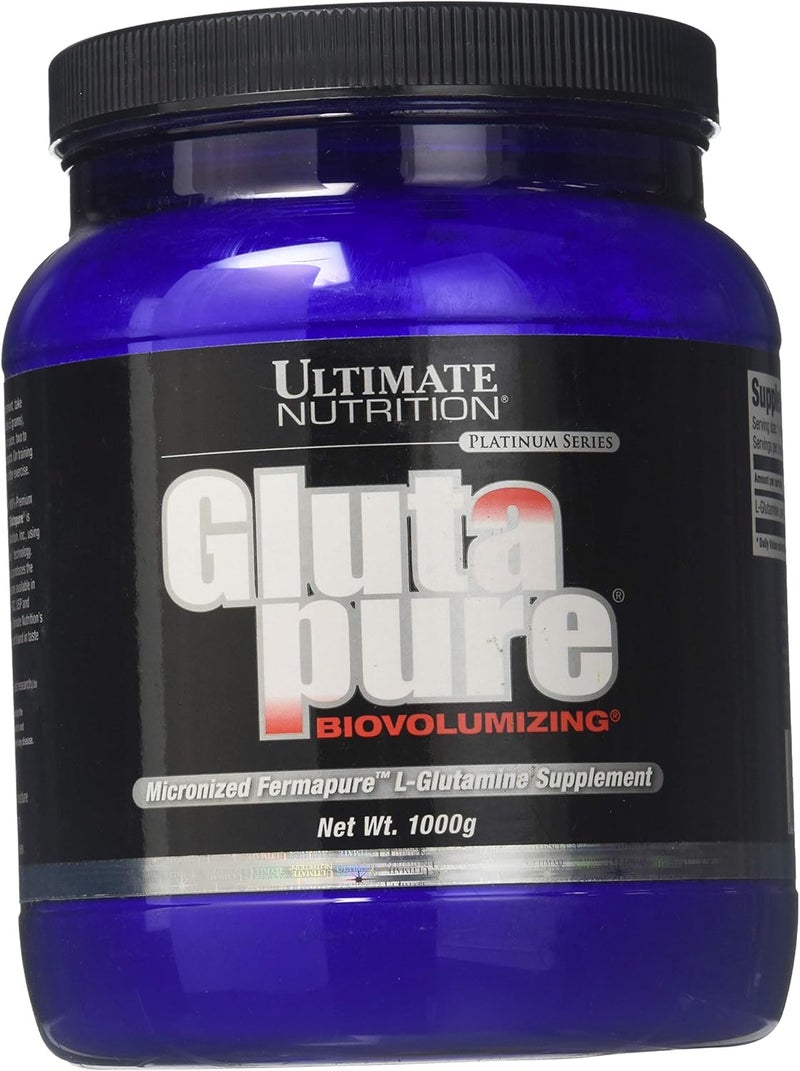 ULTIMATE NUTRITION مكملات التغذية النهائية غلوتا بيور بيوفولونيزينغ ميكرونيد فيرما بيور إل-غلوتامين تنظيم صحة الأمعاء استعادة العضلات دعم المناعة 1000 جرام - Image 1
