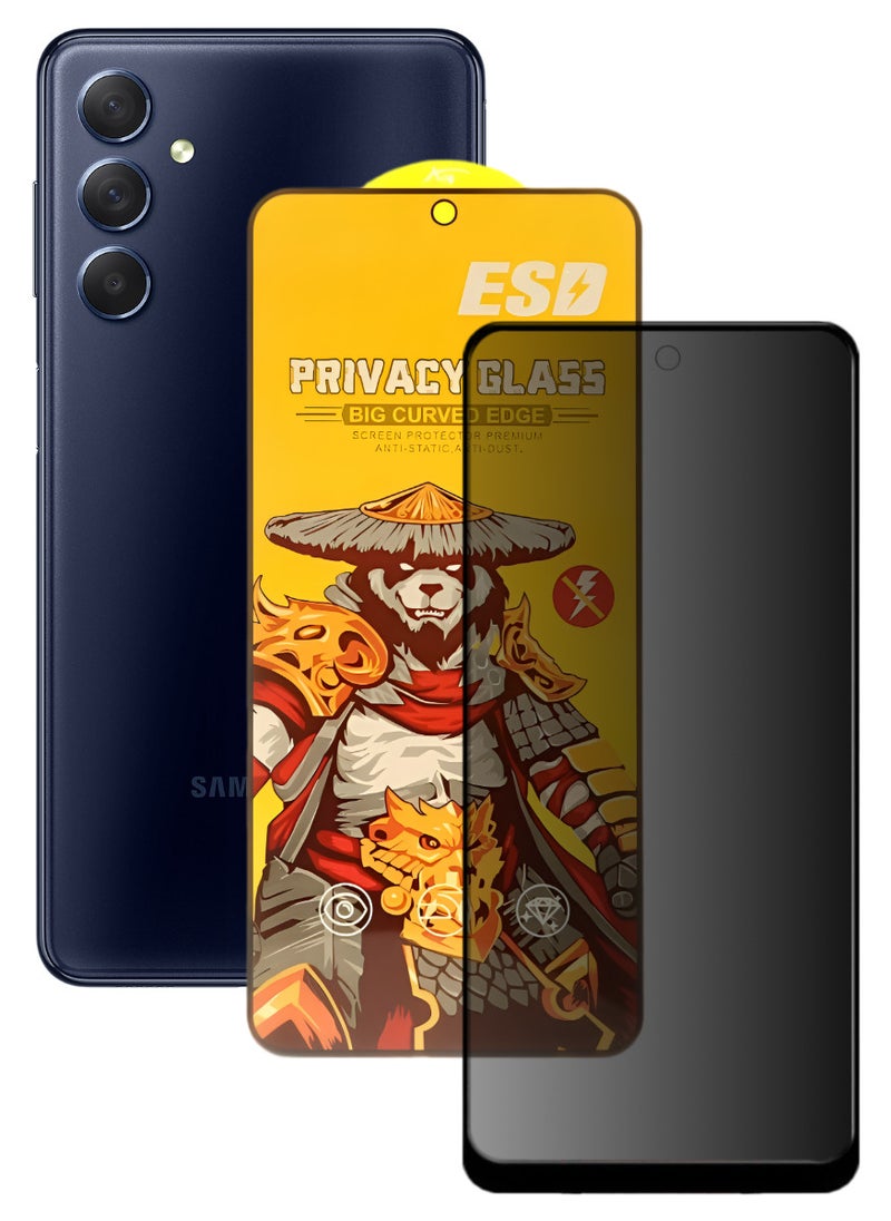 ESD Tempered Dustproof Privacy Glass Screen Protector Compatible For Samsung Galaxy M54 5G - Image 1