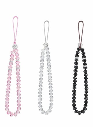 3 Pcs Cell Phone Lanyard Strap, Charm Bling Crystal Beads Hand Wrist Lanyard Strap String, Women's Wristlet for Cell Phone Camera Purse MP3 MP4 iPod PSP Keychain (Pink+White+Black) - pzsku/Z8ABB41F671108969159FZ/45/_/1660639633/207a096f-17e8-4af2-a02b-13e5ab1bae9e