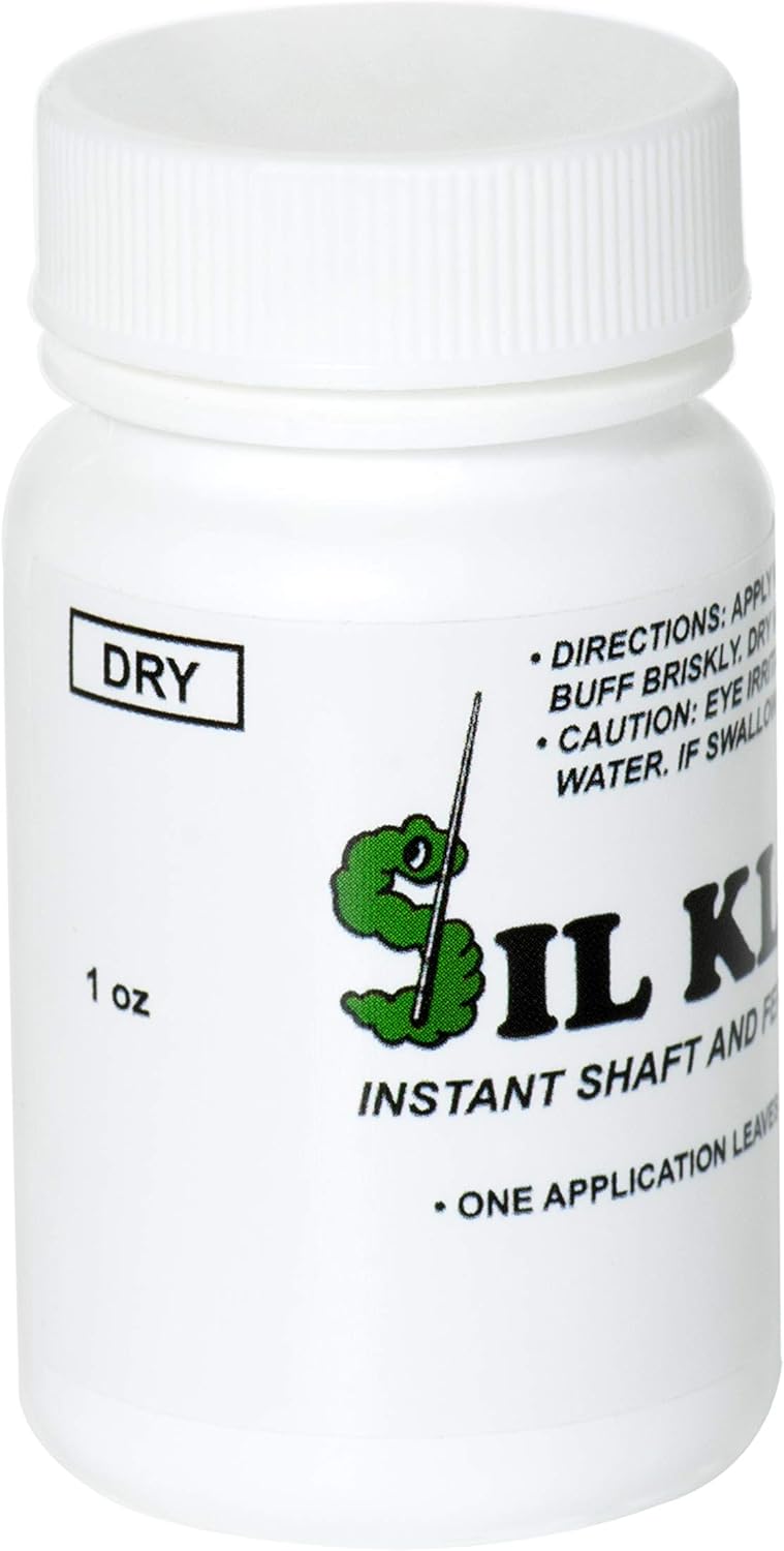 Cue Silk Bundle of 2 items: Sil Kleen DRY Powder Pool Cue Shaft and Ferrule Cleaner 1 oz Bottle and Pool Cue Shaft Conditioner ¼ oz Bottle - Image 3